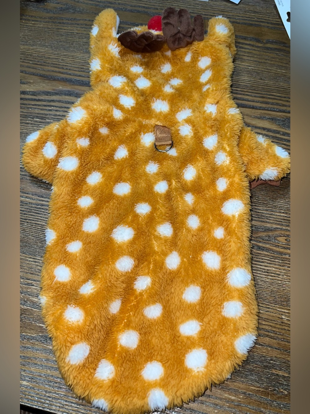 Rudolph the Reindeer Pet Costume - L - Worn Once